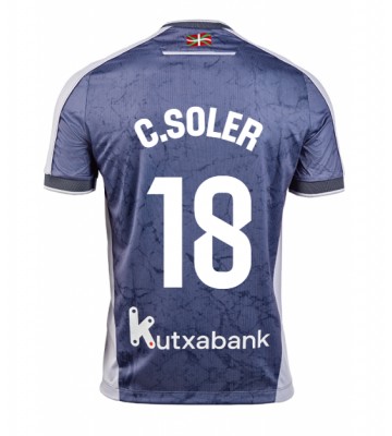 Real Sociedad Carlos Soler #18 Udebanetrøje 2025-26 Kortærmet